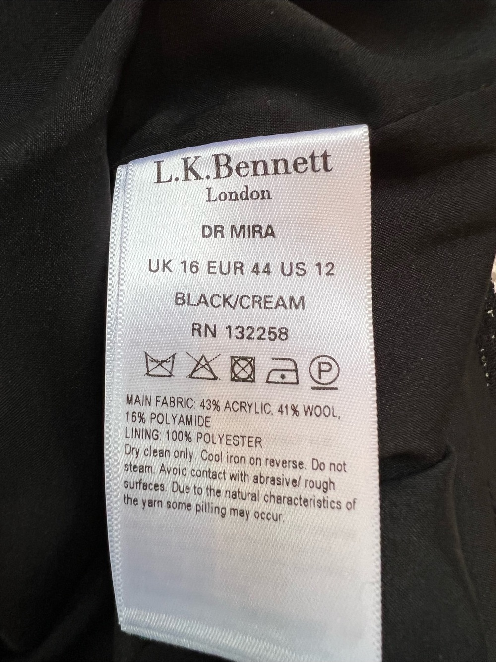 NWT LK Bennett  Mira sheath midi dress, Size 12 US - Picture 10 of 10